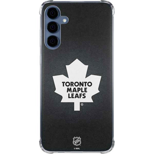 NHL Toronto Maple Leafs Black Background Galaxy A35 5G Clear Case